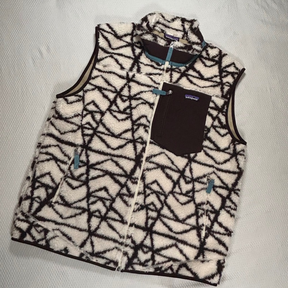 Rare Patagonia Mens XL Classic Retro-X Vest Pine Stamp Natural (FA16) New 23048